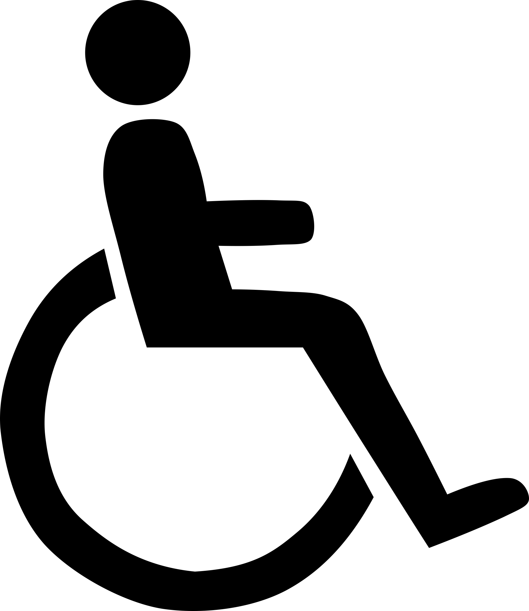 Aria Wheelchair Stencil Svg Design File Free Vectors